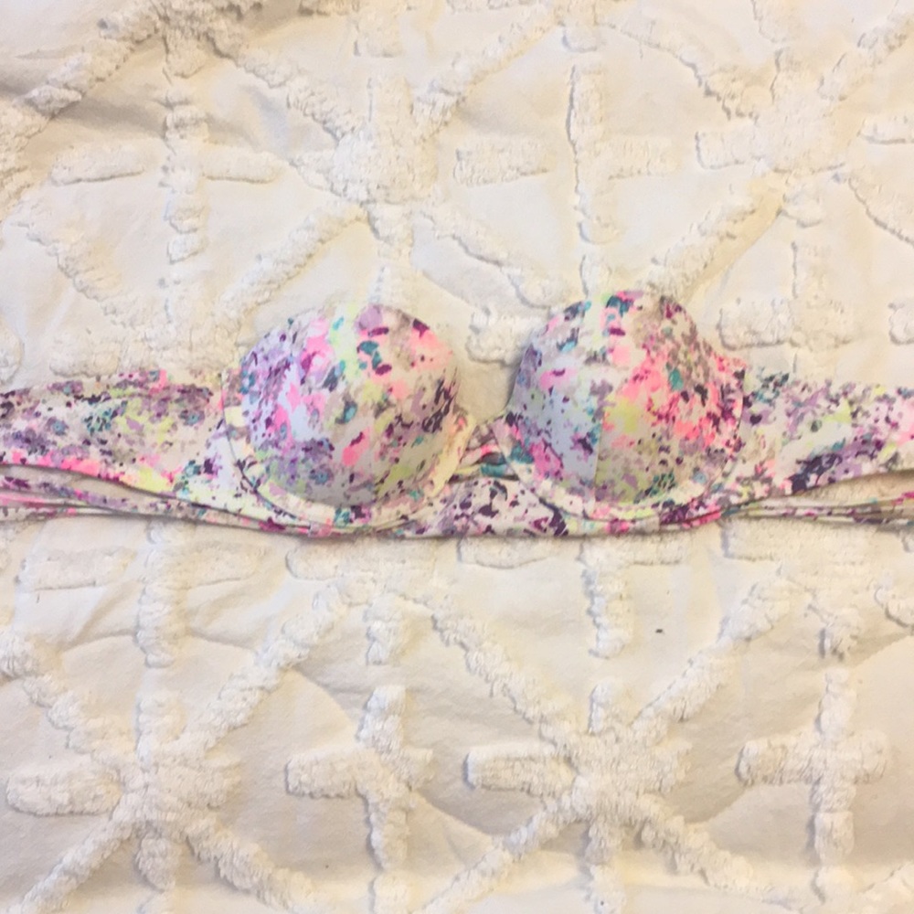 Victoria’s Secret Neon Strapless Bikini Top